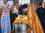 Епископ Россошанский и Острогожский Дионисий принял участие в соборном богослужении Архипастырей в Благовещенском кафедральном соборе города Воронежа