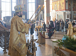 В день памяти апостола Андрея Первозванного епископ Дионисий возглавил богослужение в Свято-Ильинском кафедральном соборе города Россошь