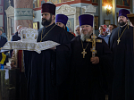 Глава Россошанской епархии возглавил служение Божественной литургии в Свято-Ильинском кафедральном соборе города Россоши