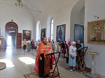 В храмах Россошанского благочиния пребывала икона святых благ. кн. Александра Невского и праведного Феодора Ушакова с частицами мощей.