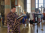 В канун праздника Воздвижения Креста Господня Преосвященнейший епископ Дионисий совершил всенощное бдение в Ильинском кафедральном соборе города Россоши