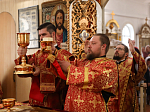Преосвященнейший епископ Дионисий совершил Литургию в Георгиевском храме с. Терновое