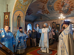 Правящий Архиерей возглавил престольные торжества храма Покрова Пресвятой Богородицы города Павловска