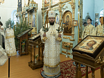 В Неделю по Рождестве Христовом Правящий Архиерей совершил Божественную литургию в храме иконы Божией Матери «Казанская» пгт. Каменка