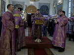 В субботу первой седмицы Великого поста епископ Россошанский и Острогожский Дионисий возглавил богослужение в храме святого мученика Иоанна Воина города Богучара