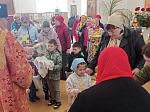 В дни Светлой седмице кадеты и воспитанники детского сада помолились за Божественной литургией в Свято‑Митрофановском храме села Верхний Мамон