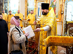 Протоиерей Евгений Бей совершил прощальную литургию в храме Вознесения Господня города Калач