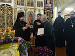 В пятницу 2-й седмицы Великого поста правящий архиерей совершил Литургию Преждеосвященных Даров в Казанском храме с. Гнилое