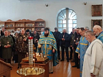 Богослужение в день Сретения Господня в Казанском храме Каменки