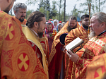 Епископ Россошанский и Острогожский Дионисий совершил Литургию в храме святых апостолов Петра и Павла с. Репьевка