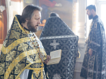 В среду 3-й седмицы Великого поста епископ Дионисий совершил Литургию Преждеосвященных Даров в храме иконы Божией Матери «Казанская» с. Новотолучеево