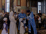 Секретарь Россошанского епархиального управления возглавил служение всенощного бдения в Свято-Ильинском кафедральном соборе города Россоши