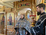 В Великий вторник епископ Дионисий совершил литургию Преждеосвященных Даров в храме Великомученика и Победоносца Георгия, с. Пасеково Кантемировского района