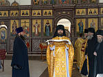 Епископ Россошанский и Острогожский Дионисий совершил Божественную литургию в Воскресенском соборе Белогорского епархиального мужского монастыря