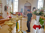 Молебен для призывников в Свято-Митрофановском храме села Верхний Мамон