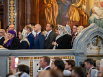 В семнадцатую годовщину интронизации Святейшего Патриарха Кирилла епископ Дионисий сослужил Предстоятелю Русской Православной Церкви в Храме Христа Спасителя