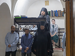 Глава Россошанской епархии 28 июля, в день памяти святого равноапостольного князя Владимира, посетил Белогорский Воскресенский монастырь