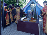 Преосвященнейший епископ Дионисий совершил Божественную литургию в Георгиевском храме села Терновое Острогожского района