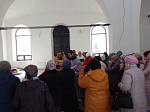 В восстановленной части Успенского храма г. Калач был совершен благодарственный молебен