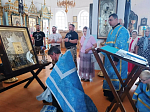 Казачий крестный ход с иконой «Избавительница от бед» посетил поселок Каменка