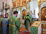 В Вербное воскресение в Казанском храме совершили Божественную литургию