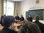 Состоялась встреча настоятелей мужских монастырей митрополии с учащимися  Воронежской православной гимназии