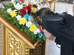 Епископ Россошанский и Острогожский Дионисий возглавил служение Божественной литургии в Свято-Ильинском кафедральном соборе г. Россоши