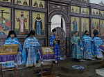 В праздник Похвалы Богородицы Архипастырь совершил Божественную литургию в Воскресенском соборе Белогорского мужского монастыря