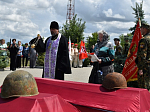 В Писаревке прошло перезахоронение останков воинов, погибших в Великой Отечественной войне