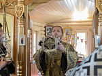 В Великий вторник епископ Дионисий совершил литургию Преждеосвященных Даров в храме Великомученика и Победоносца Георгия, с. Пасеково Кантемировского района