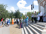 Епископ Дионисий 21 июля, в день празднования Казанской иконы Божией Матери, совершил Божественную литургию в Казанском храме пгт Каменка, центре Каменского благочиния
