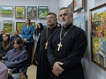 Епископ Дионисий принял участие в открытии выставки картин «Покров Пречистой над землей Воронежской» в Молодежном центре г. Россошь
