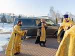 Епархиальная святыня - башмачок Спиридона Тримифунтского - посетила Ильинский собор г. Россоши